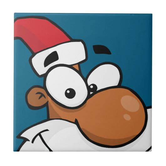 ブラックサンタがリストをいけな作る タイル (正面)