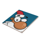 ブラックサンタがリストをいけな作る タイル (側面)