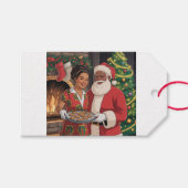 ブラックサンタとクラウスのクリスマスタグ ギフトタグ (正面(横))