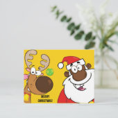 ブラックサンタとトナカイ シーズンポストカード (スタンド正面)