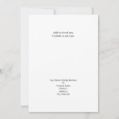 ブラックサンタと暖炉フラットカードパーソナライズ (裏面)