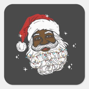 ブラックサンタのクリスマス ブラックヒストリー Xmas スクエアシール