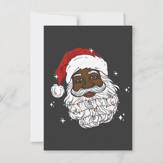 ブラックサンタのクリスマス ブラックヒストリー Xmas 招待状 (正面)