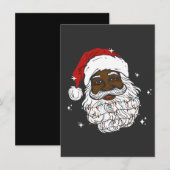 ブラックサンタのクリスマス ブラックヒストリー Xmas 招待状 (正面/裏面)