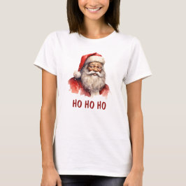 ブラックサンタのフゥフゥフゥ クリスマスTシャツ Tシャツ