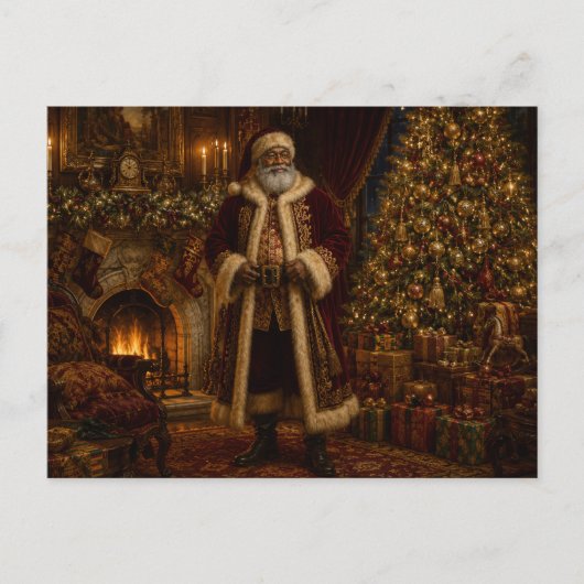 ブラックサンタのヴィクトリアン・クリスマス ポストカード (正面)