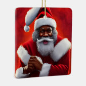 ブラックサンタオーナメント セラミックオーナメント (右)