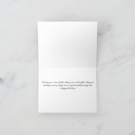 ブラックサンタクリスマスカーと魔法のそりに乗る シーズンカード