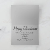 ブラックサンタクリスマスカードアフリカンアメリカンクリスマス カード (内部)