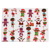 ブラックサンタクリスマス抱き枕 ラージペーパーバッグ (正面)