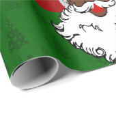 ブラックサンタクロースのクリスマス ラッピングペーパー (ロールコーナー)