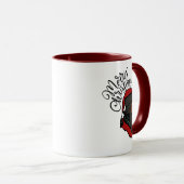 ブラックサンタクロースコーヒーマグ マグカップ (正面右)