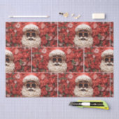 ブラックサンタクロースメラニンクリスマス3D聖ニック 薄葉紙 (クラフト)