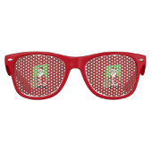 ブラックサンタクロース漫画 キッズサングラス (正面)