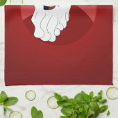 ブラックサンタクロース漫画 キッチンタオル (折り畳み)