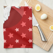 ブラックサンタクロース漫画 キッチンタオル (四つ折り)