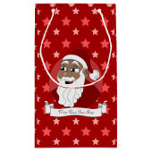 ブラックサンタクロース漫画 スモールペーパーバッグ (裏面)