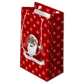 ブラックサンタクロース漫画 スモールペーパーバッグ (裏面アングル)