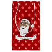 ブラックサンタクロース漫画 スモールペーパーバッグ (正面)