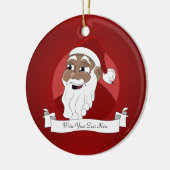 ブラックサンタクロース漫画 セラミックオーナメント (左)