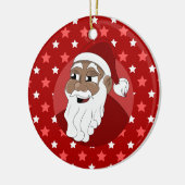 ブラックサンタクロース漫画 セラミックオーナメント (左)