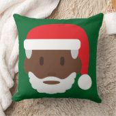 ブラックサンタクロース絵文字 クッション (ブランケット)