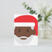 ブラックサンタクロース絵文字 シーズンポストカード (スタンド正面)