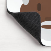 ブラックサンタクロース絵文字 マウスパッド (コーナー)