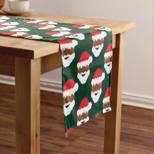 ブラックサンタクロース茶色のスキングリーンクリスマス