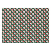 ブラックサンタクロース茶色のスキングリーンクリスマス テーブルクロス (正面(横))