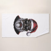 ブラックサンタクロース（アフリカ系アメリカンサンタクロース） バスタオル (バスタオル)