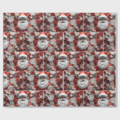 ブラックサンタクロース、メラニンクリスマス、醜いクリスマスSw ラッピングペーパー (フラット)