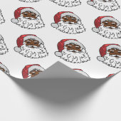 ブラックサンタクロース ラッピングペーパー (角)