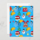 ブラックサンタコクリスマス シーズンポストカード (正面/裏面)