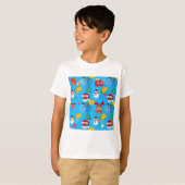 ブラックサンタコクリスマス Tシャツ (正面フル)