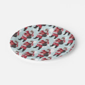 ブラックサンタプレート ペーパープレート (アングル)