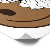 ブラックサンタメラニンクリスマスアフリカンメンズブルマン ポスター (角)