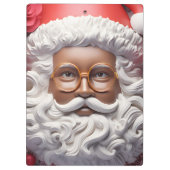 ブラックサンタメラニンクリスマスキングブルサンニック クリップボード (裏面)