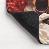 ブラックサンタメラニンクリスマスキングブルサンニック マウスパッド (コーナー)