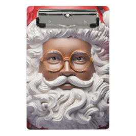 ブラックサンタメラニンクリスマスキングブルサンニック ミニクリップボード