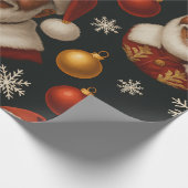 ブラックサンタロール ラッピングペーパー (角)