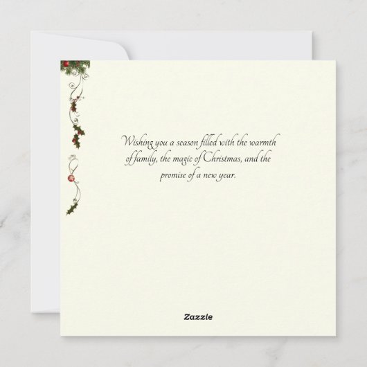 ブラックサンタ 白ひげサンタ 帽子 ビンテージ シーズンカード (裏面)