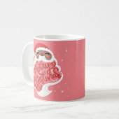 ブラックサンタ | Merry Christmas All |ピンク コーヒーマグカップ (正面左)