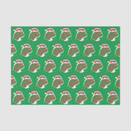 ブラックサンタ | Merry Christmas All |緑 薄葉紙