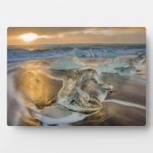 ブラックサンドビーチ | Jokulsarlon South Iceland フォトプラーク (正面)