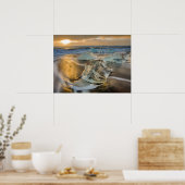 ブラックサンドビーチ | Jokulsarlon South Iceland ポスター (キッチン)