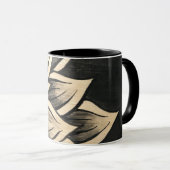 ブラックサンフラワーコーヒーマグ マグカップ (正面右)