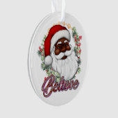 ブラックサン信じタメラニンマンクリスマス応援 オーナメント (正面)