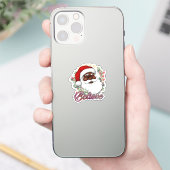 ブラックサン信じタメラニンマンクリスマス応援 シール (スマートフォン)