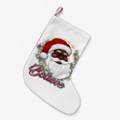 ブラックサン信じタメラニンマンクリスマス応援 スモールクリスマスストッキング (正面 (吊り時))